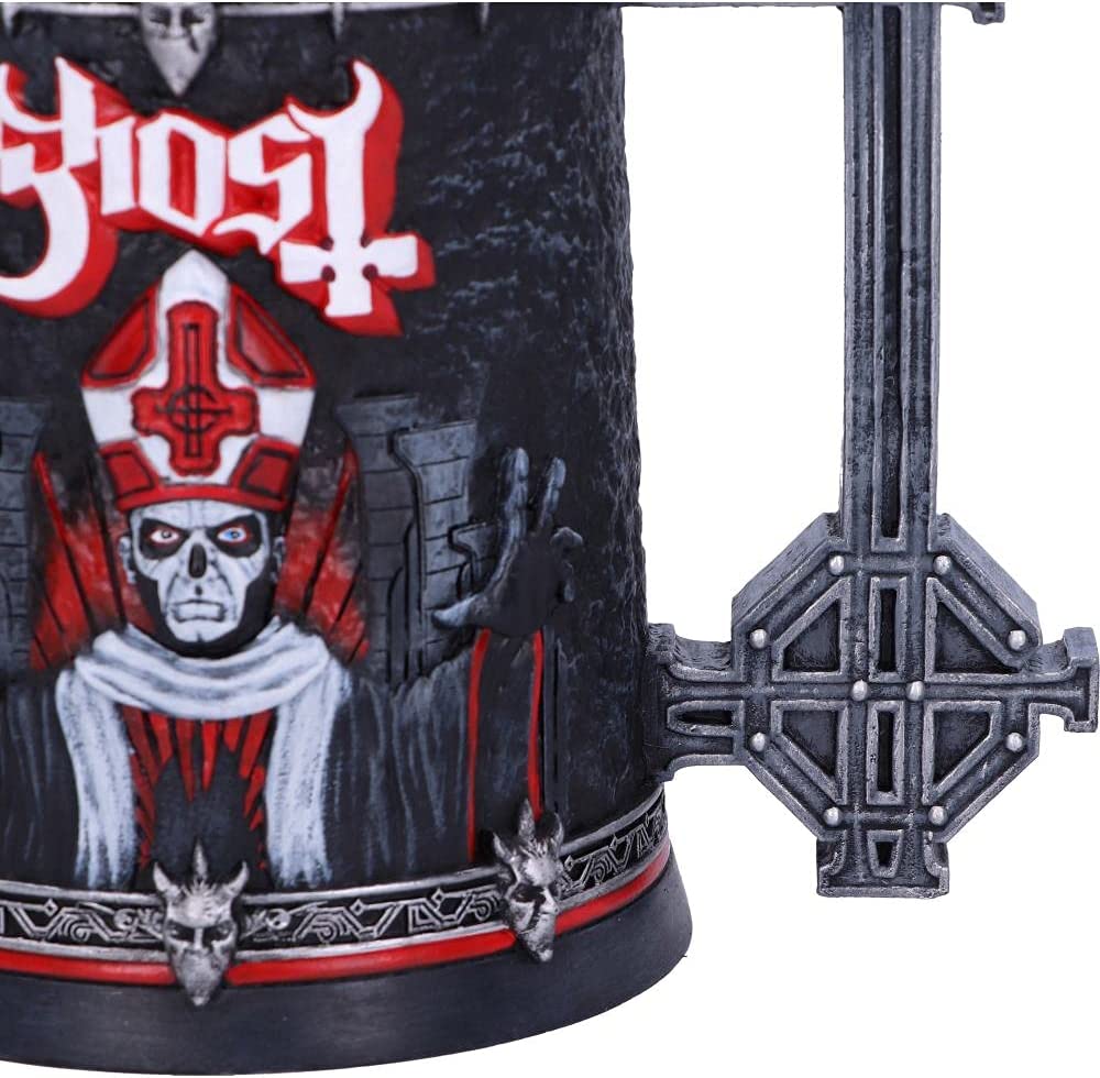 Nemesis Now - Ghost Papa Emeritus III Summons Red Tankard Resin Mug