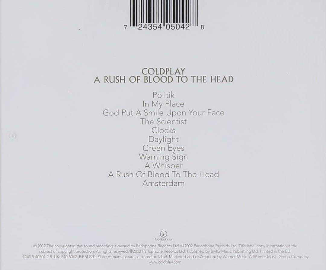 A Rush of Blood to the Head [Audio-CD]