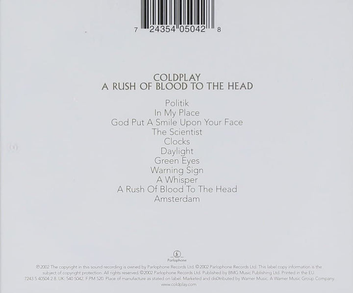 A Rush of Blood to the Head [Audio CD]