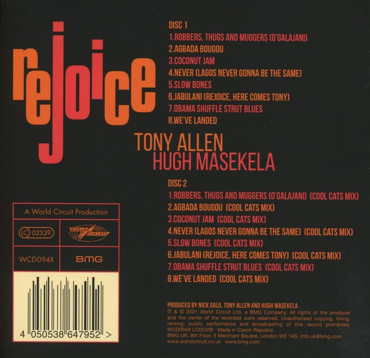 Tony Allen & Hugh Masekela - Rejoice [Audio CD]