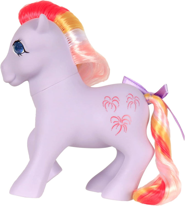 My Little Pony 35293 Classic Rainbow Ponies Sky Rocket Pony, Retro Horse Gifts, Toy Animal Figures, Horse Toys for Boys and Girls