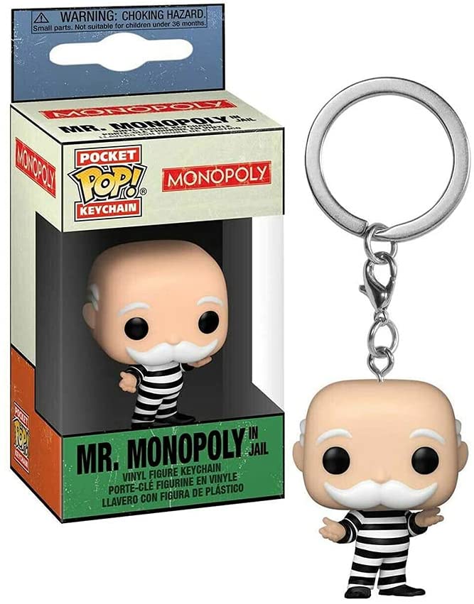 Monopoly Mr.Monopoly en la cárcel Funko 51899 Pocket Pop.
