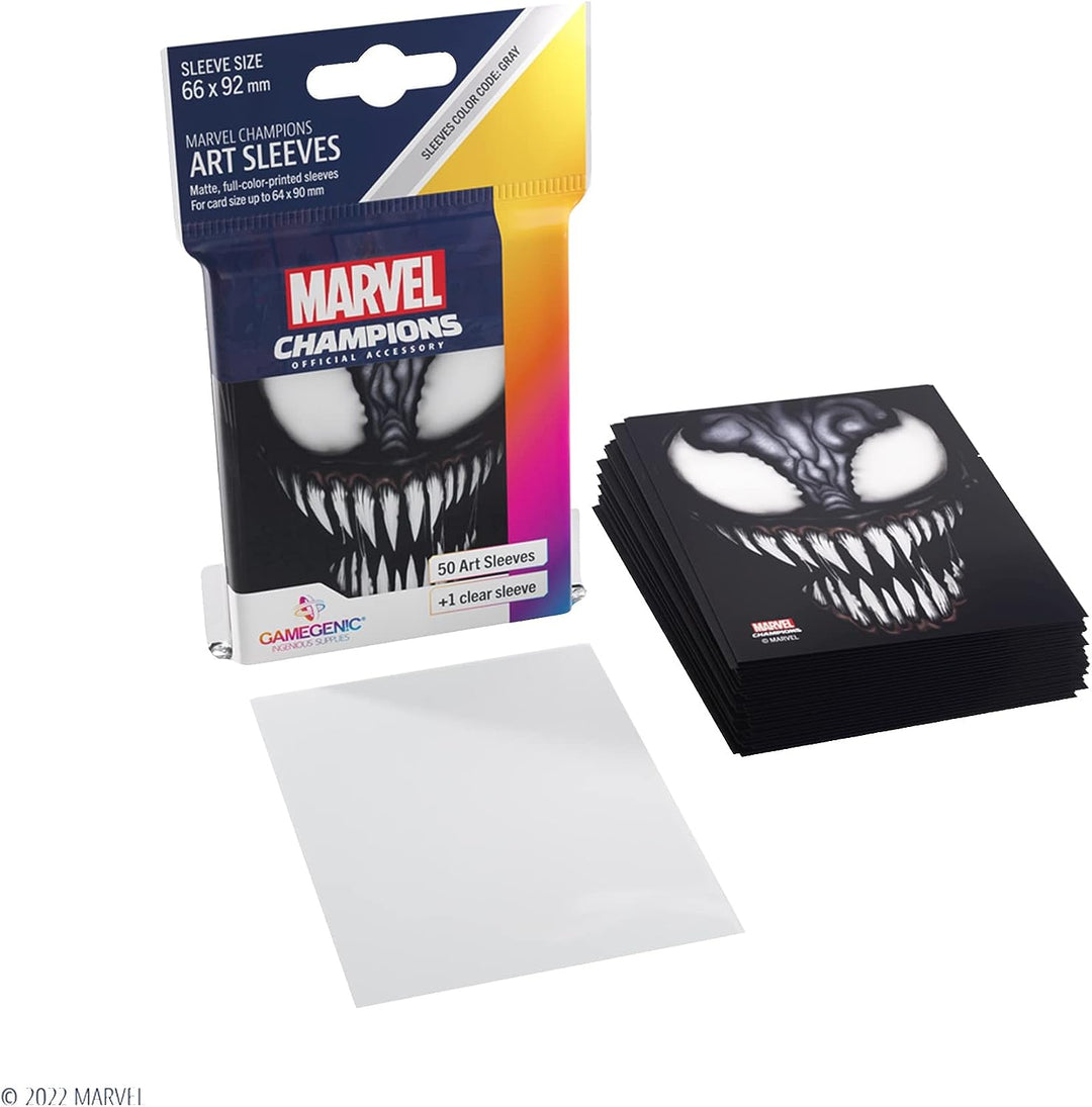 Gamegenic Marvel Champions The Card Game Offizielle Venom Art-Hüllen | 50 Stück