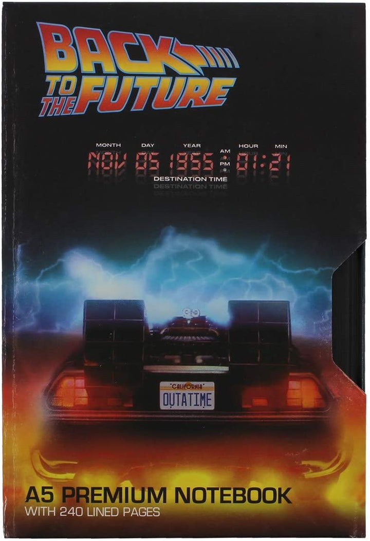 Zurück in die Zukunft – Premium-A5-Notizbuch (Great Scott) VHS