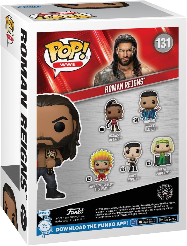 WWE: Roman Reigns With Belts Funko Pop! 72233 Pop! Vinyl Nr. 131