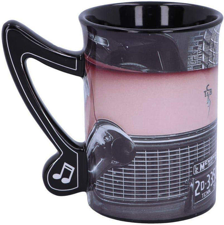 Nemesis Now Elvis Presley with Pink Cadillac Drinking Mug, Black, One Size