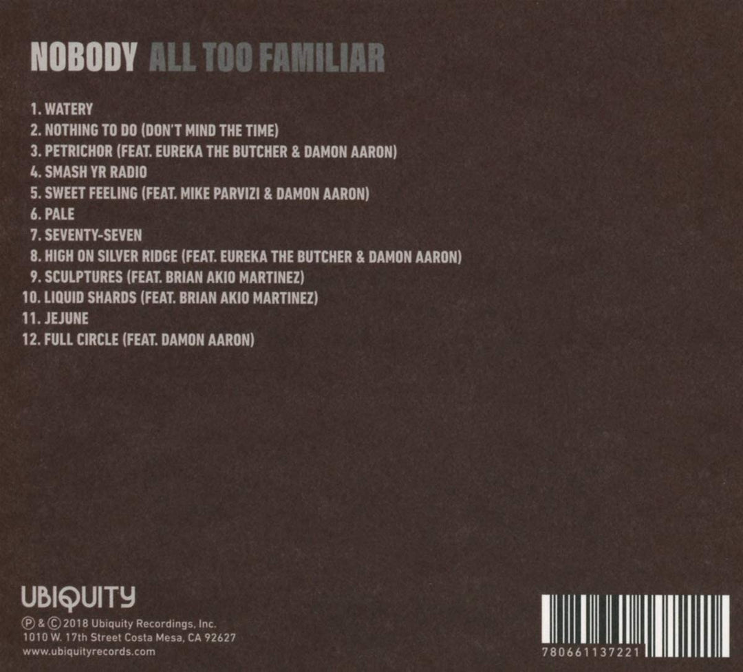 Nobody - All Too Familiar [Audio-CD]