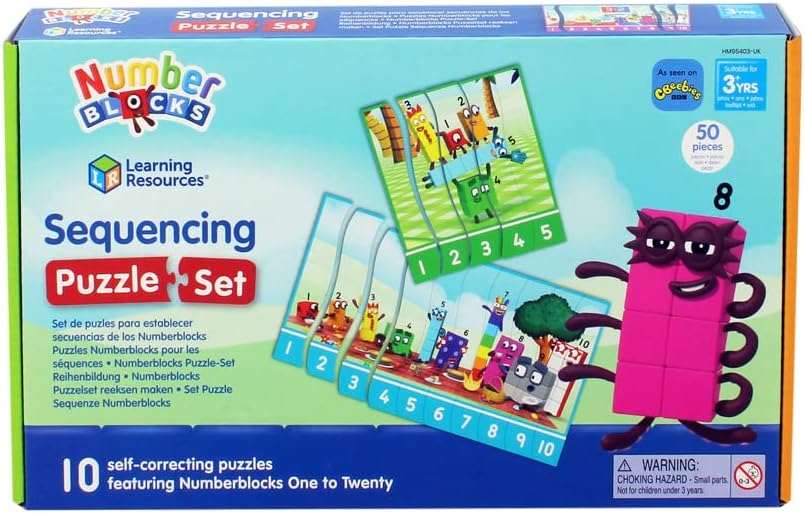 Learning Resources HM95403-UK Numberblocks Sequencing Puzzle