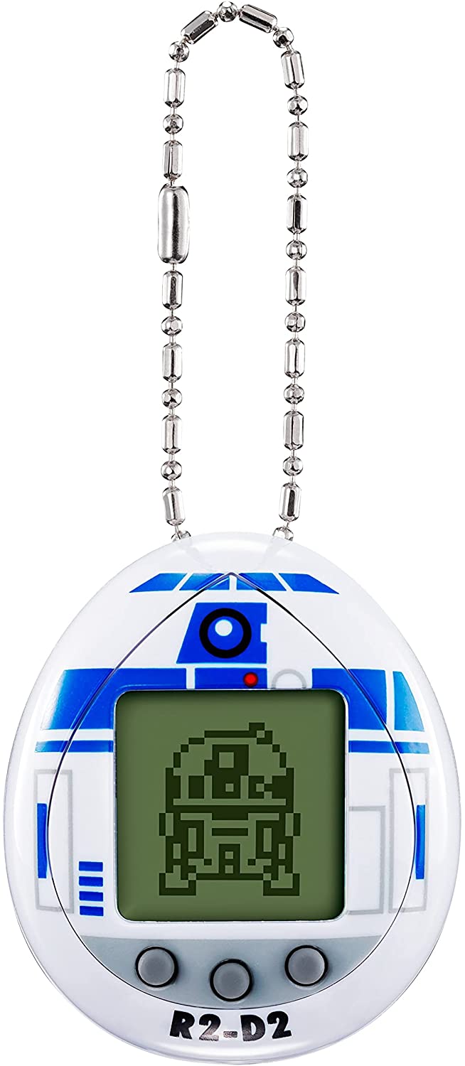 TAMAGOTCHI 88821 Star Wars R2D2 Virtueller Haustierdroide mit Minispielen, animiertem Clip