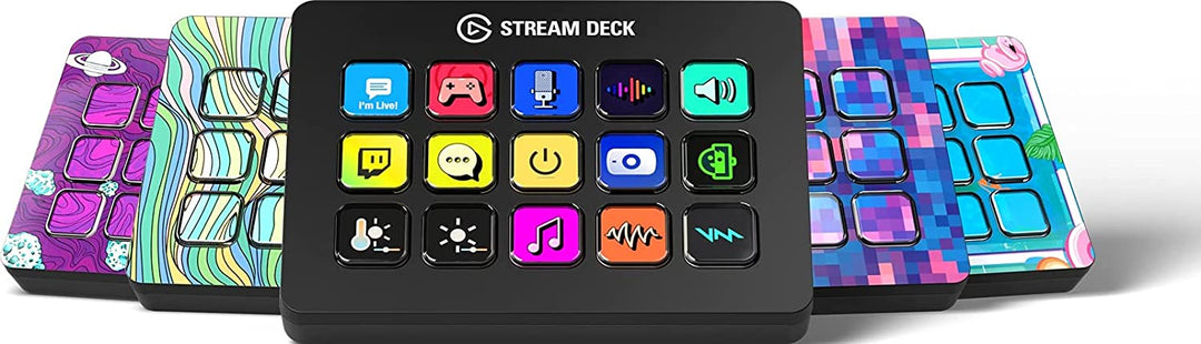 Elgato Stream Deck MK.2 – Studio-Controller, 15 Makrotasten, löst Aktionen in Apps und Software wie OBS, Twitch, YouTube und mehr aus, funktioniert mit Mac und PC