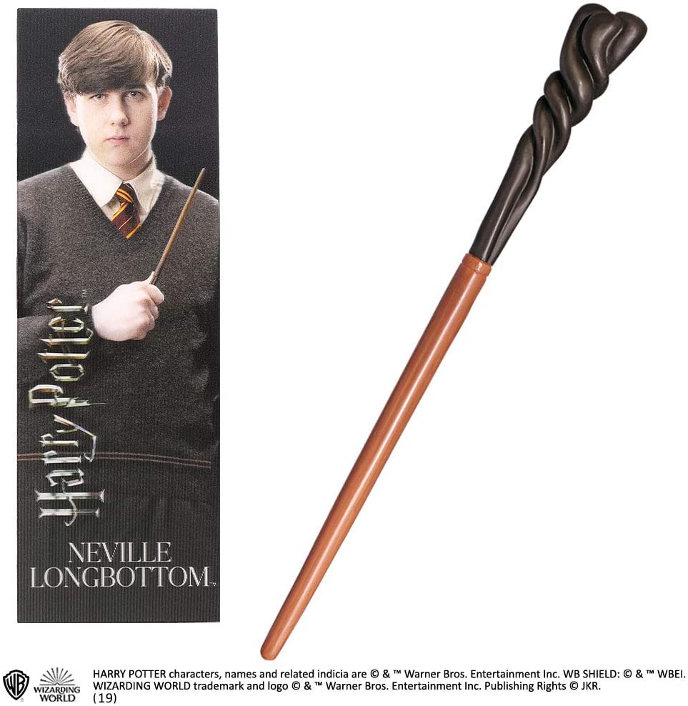 The Noble Collection NN6320 Offizieller Harry Potter-Neville Longbottom Zauberstab mit Lesezeichen