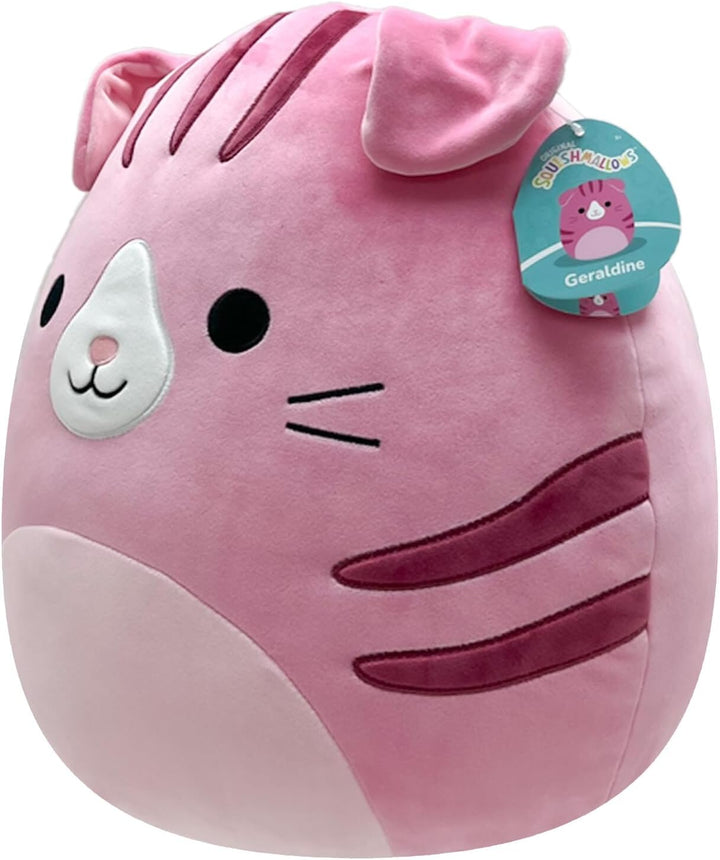 Squishmallows SQCR04201 16" Geraldine, Geraldon Pink Scottish Fold Cat