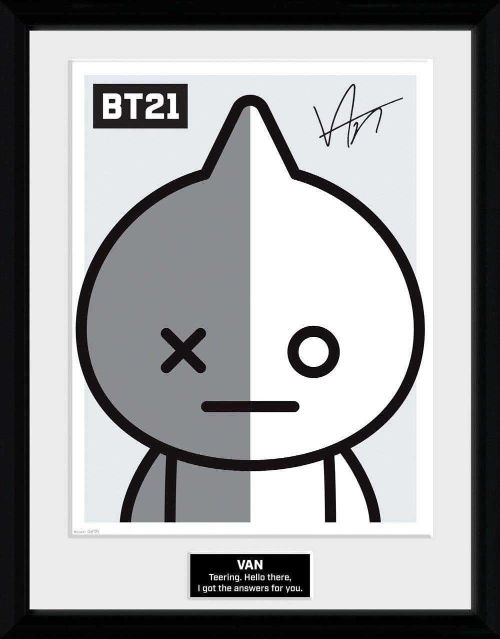 GB eye BT21 Framed Poster Van Posters Wallscrolls