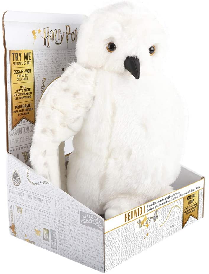 Wauw! Stuff WW-1071 Hedwig - Feature Pluche met Geluiden Harry Potter Puppet, Multi