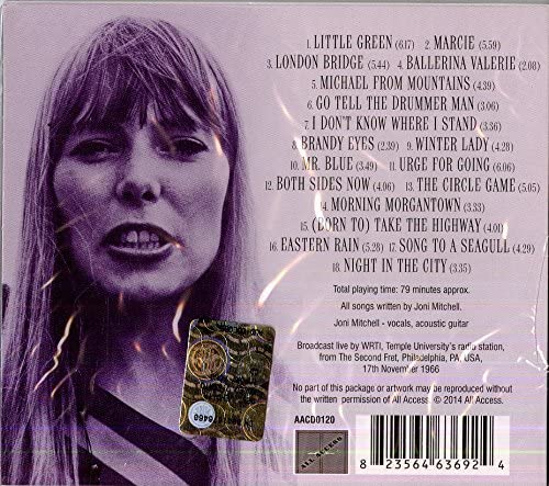 Live At The Second Fret 1966 – Joni Mitchell [Audio-CD]