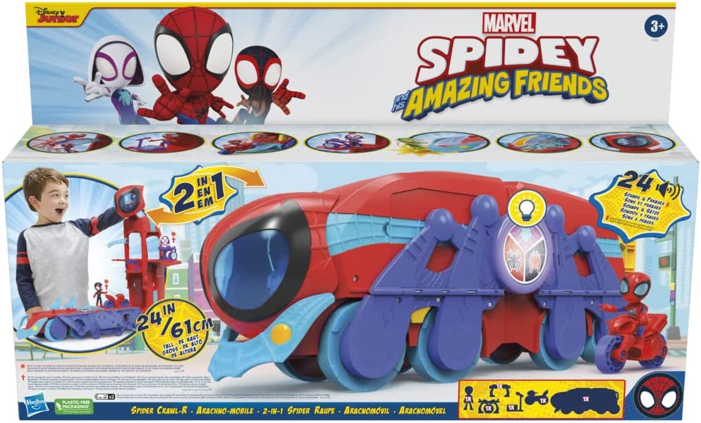 Hasbro Marvel Spider Crawl-R 2-in-1 Deluxe Headqu