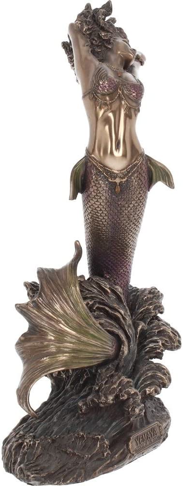 Nemesis Now Yemaya Göttin des Wassers, 27 cm große Figur, Kunstharz, Bronze, Einheitsgröße