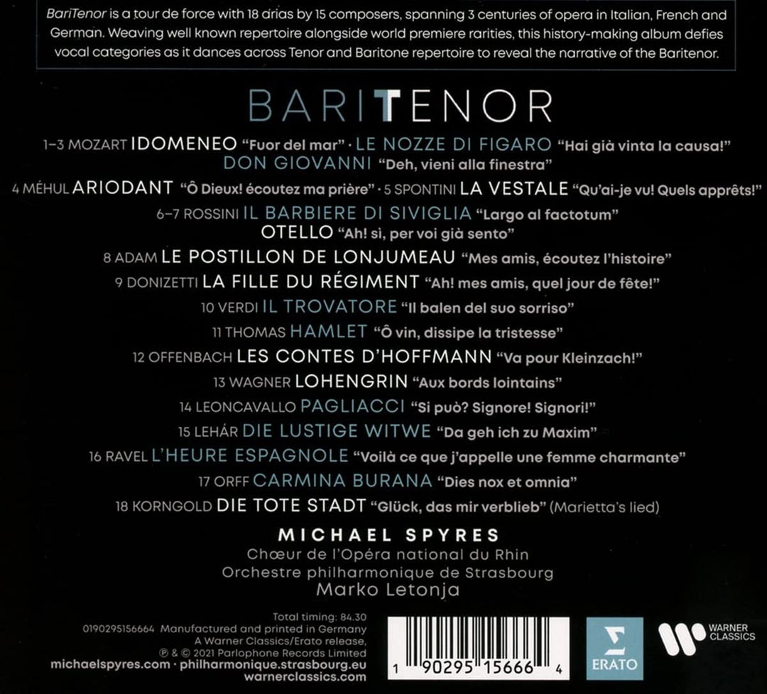 Michael Spyres - Baritenor [Audio CD]