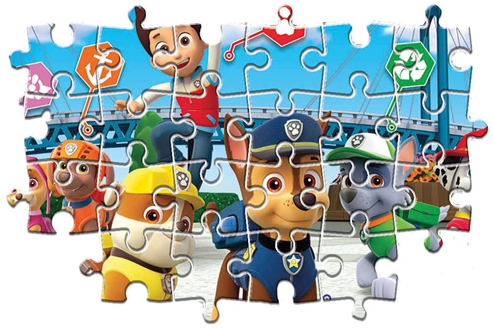Clementoni 24049, Paw Patrol Supercolor-Puzzles für Kinder – 24 Teile, ab 3 Jahren