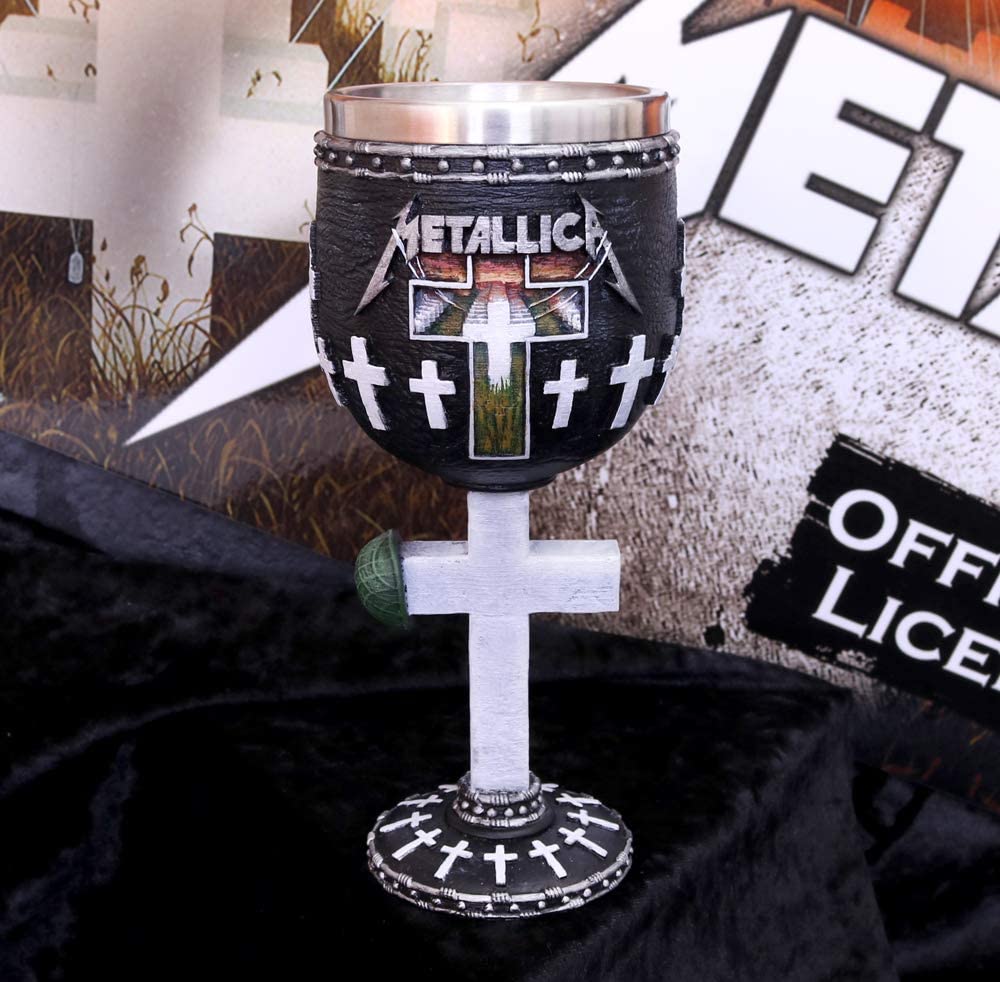 Nemesis Now Metallica Master of Puppets Resin Goblet with Stainless Steel Insert 1