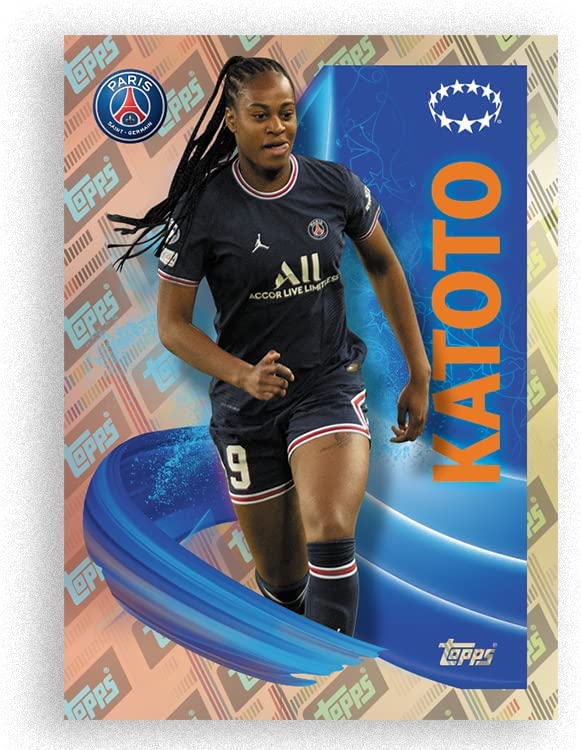 Topps UEFA Champions League 22/23 Fußball-Aufkleber – Multipack (60 Aufkleber, 6).