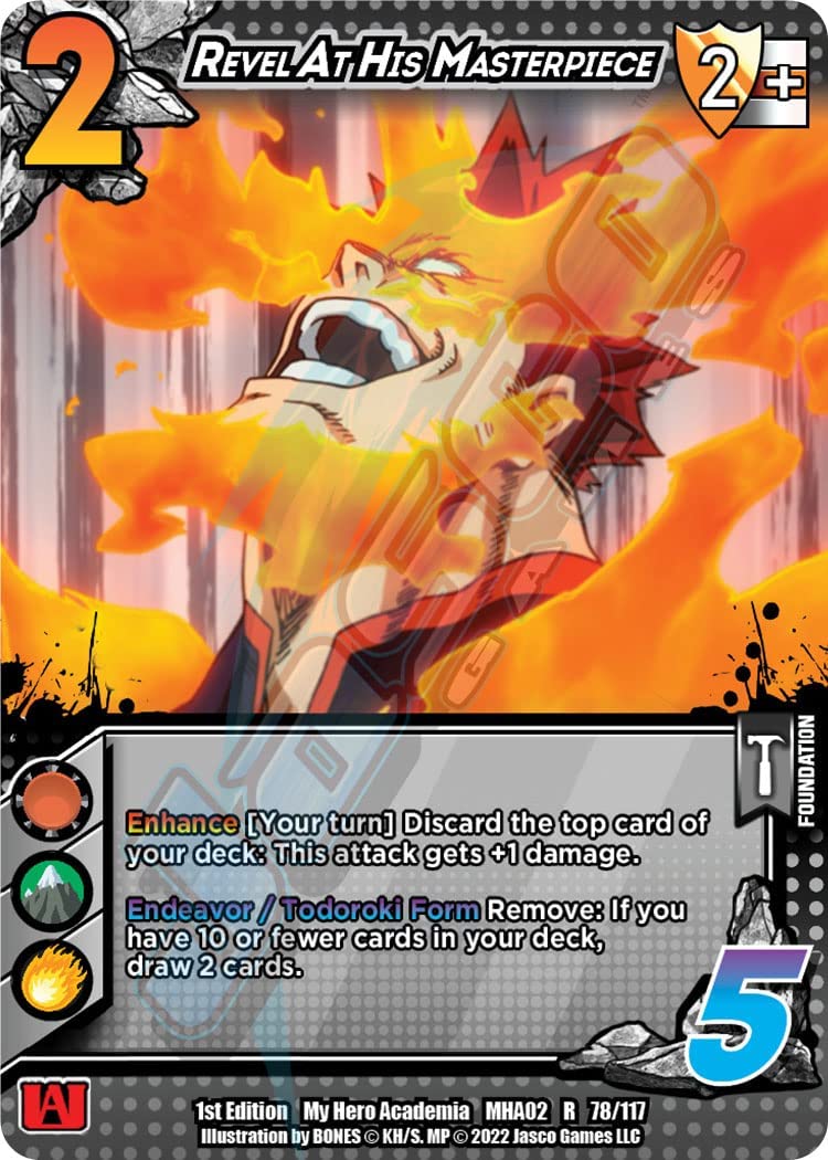 My Hero Academia Sammelkartenspieldeck mit ladbarem Inhalt, Serie 2 Crimson Rampage