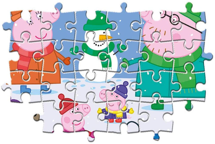 Clementoni 23752, Peppa Pig Supercolor Puzzle für Kinder – 104 Teile, ab 4 Jahren