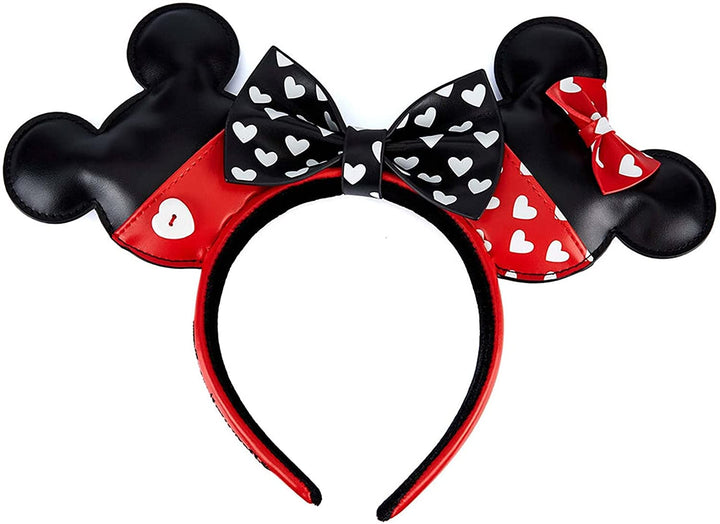 Loungefly Disney Mickey and Minnie Mouse Valentines Ears Headband