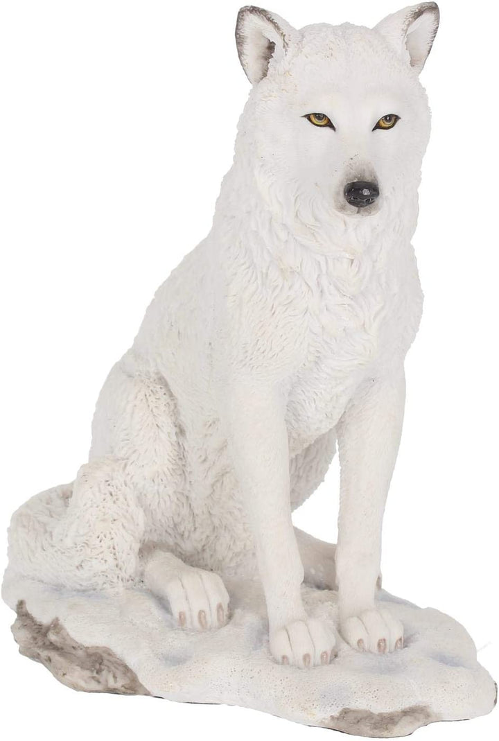 Nemesis Now Geisterwolf-Figur, 24 cm, Weiß