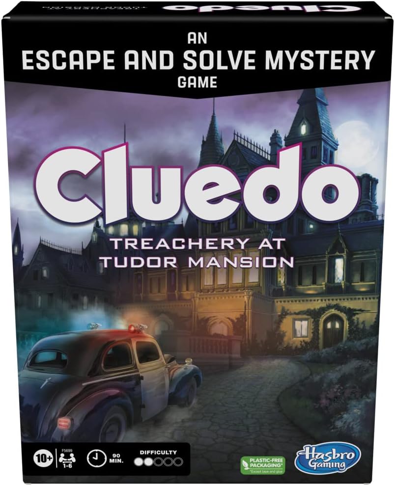 Hasbro Gaming Cluedo Treachery at Tudor Mansion, ein Escape &amp; Solve Mystery-Spiel,