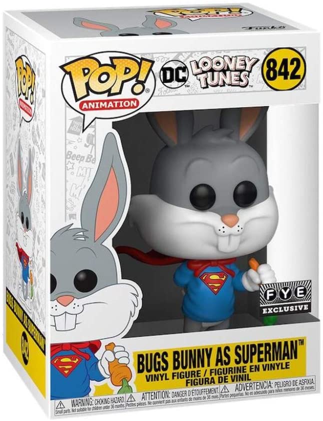 DC Looney Tunes Bugs Bunny als Superman Exclu Funko 49163 Pop! Vinyl #842