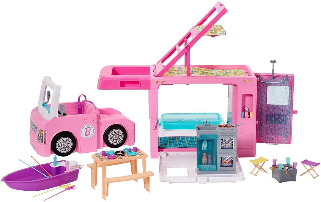 Barbie Multicolour 3-in-1 Dream Camper Fahrzeug und Zubehör