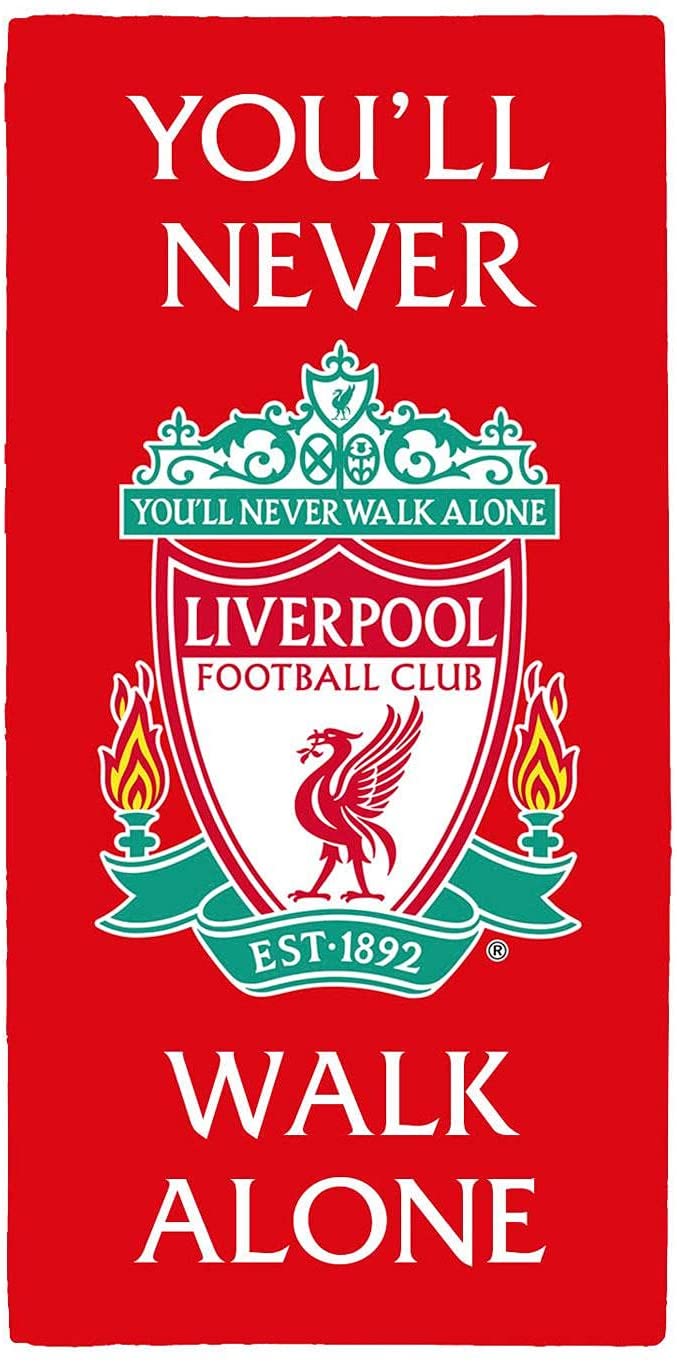 Liverpool FC YNWA Handtuch, 100 % Baumwolle, 140 x 70 cm