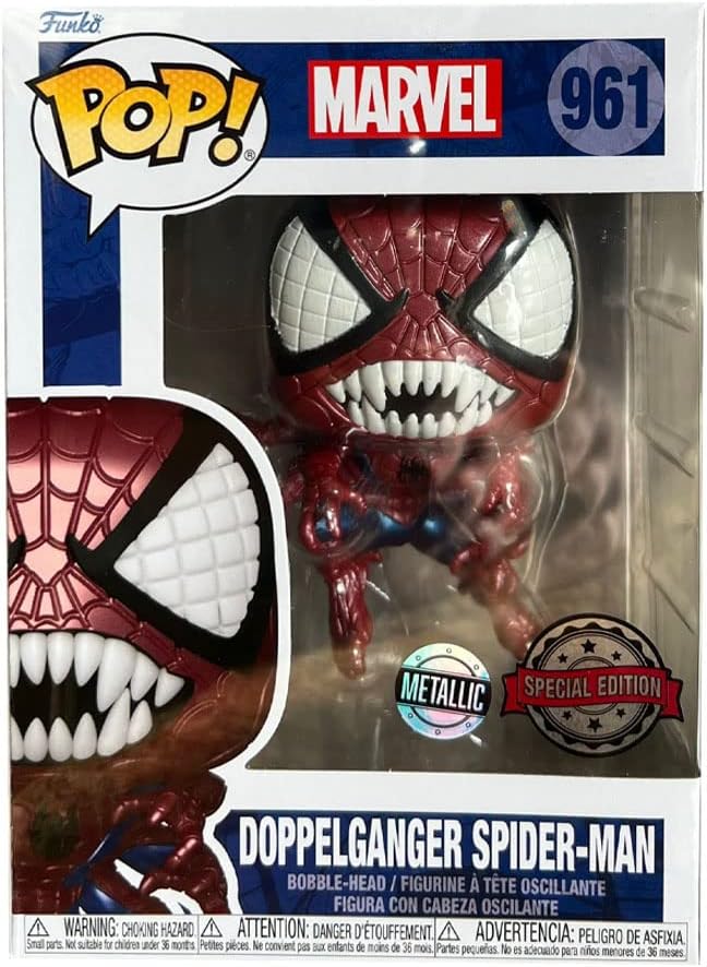 Funko Marvel Pop! Doppelgänger Spider-Man Vinyl Wackelkopf 2021 LA Comic Con