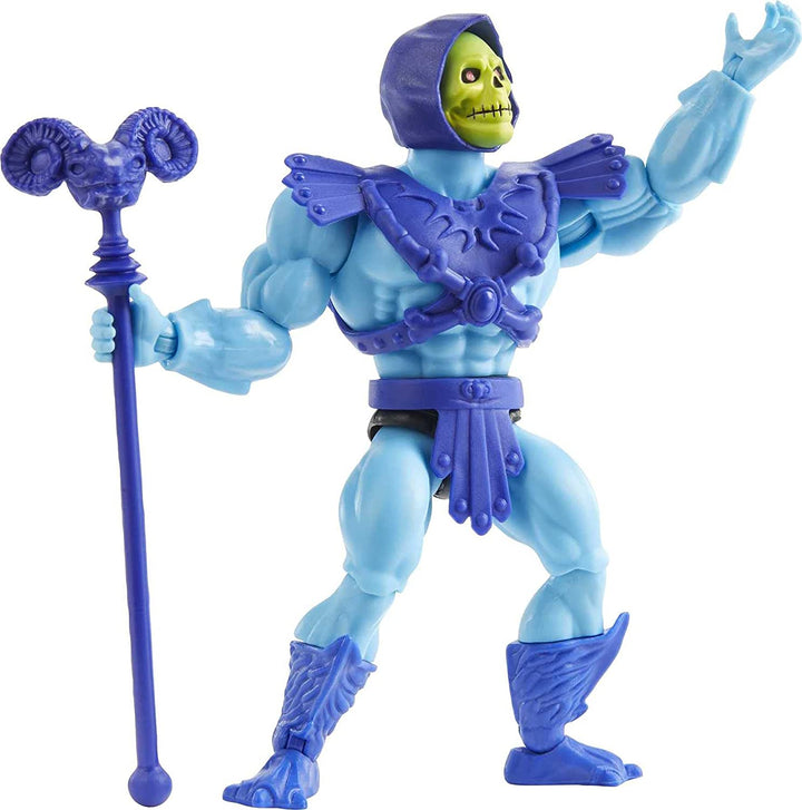 Masters of the Universe Origins Skeletor-Actionfigur, Kampffigur zum Geschichtenerzählen, Spielen und Präsentieren, Geschenk für 6- bis 10-Jährige und erwachsene Sammler