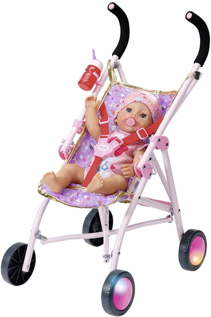 Baby Born Happy Birthday Deluxe Buggy – Stern- und Weltraum-Thema – einfach für kleine Hände