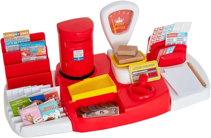 Casdon Post Office, Spielzeug-Postamt für Kinder ab 3 Jahren, ausgestattet mit mehreren E