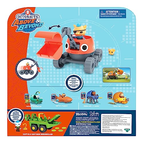 Octonauts Terra Gup 3 & Kwazii Deluxe Vehicle Set - Action-Packed Rescue Play for Kids 3