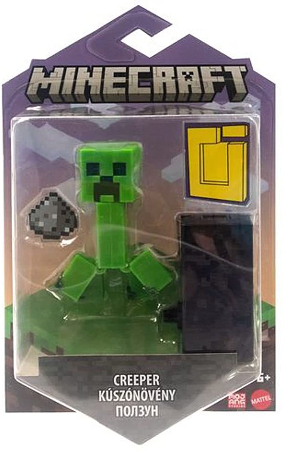 Mattel Minecraft HFC33 Creeper Action Figure Characters, Multicolour