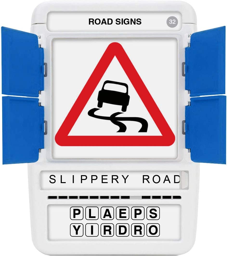 100 PICS Road Signs Travel Game - Traffic Sign Flash Cards, Helps Learn DVLA Highway Code Theory Driving Test UK