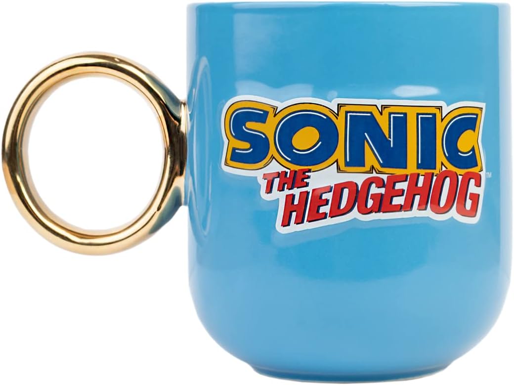 Official Sonic The Hedgehog 3D Ceramic Mug - 35 cl / 350 ml - 3.5 x 3.7 Inches / 9 x 9.5 cm