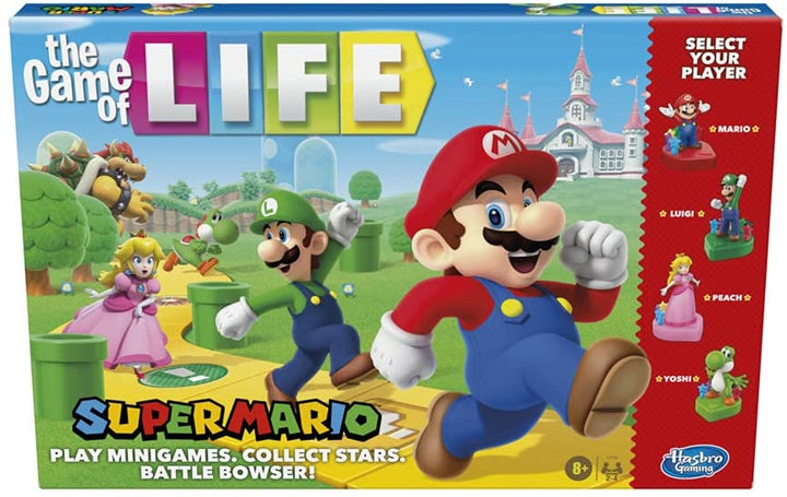 Hasbro Gaming Das Spiel des Lebens: Super Mario Edition, Brettspiel für Kinder ab 8 Jahren