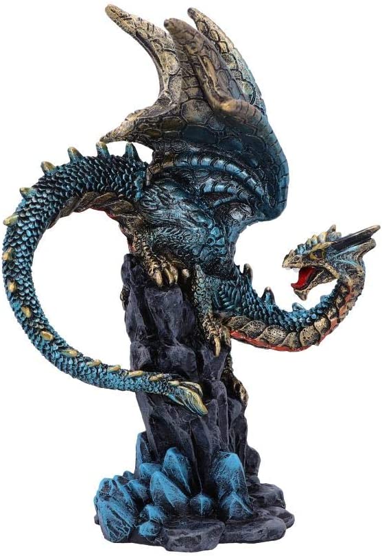 Nemesis Now U5071R0 Hear Me Roar Blue Dragon Calling Figurine, Polyresin, One Si
