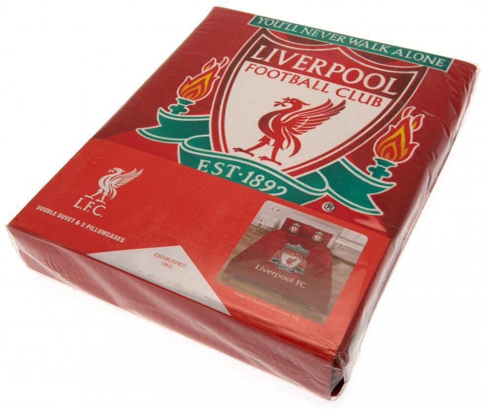 dreamtex Liverpool FC Farbverlaufs-Doppelbett- und Kissenbezug-Set