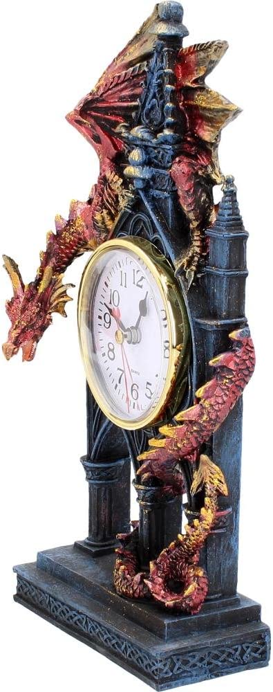 Nemesis Now AL50380 Time Guardian Clock 17cm Red