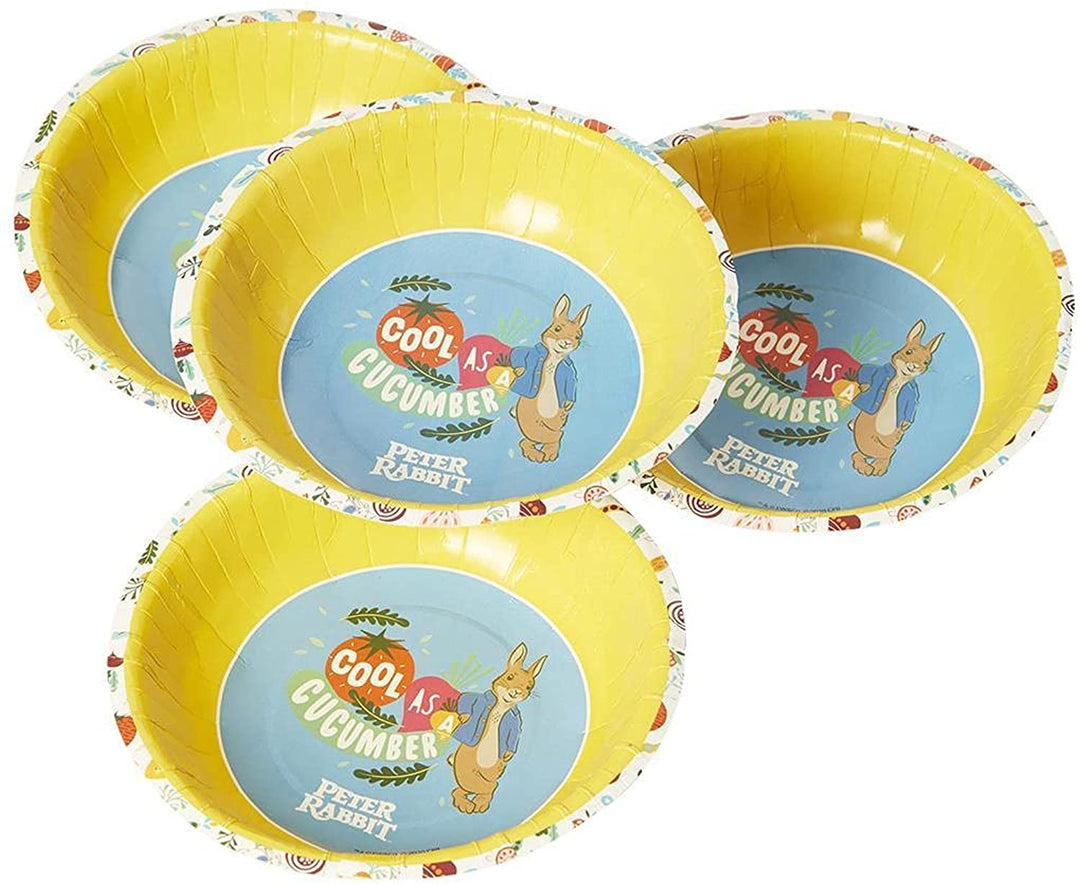 Smiffys Officially Licensed Peter Rabbit Movie Tableware Party Bowls x8