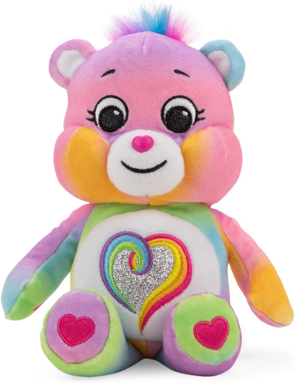 Care Bears Basic Fun 22489 Togetherness Bear, Glitzerbohnenplüsch, 22 cm Collecta