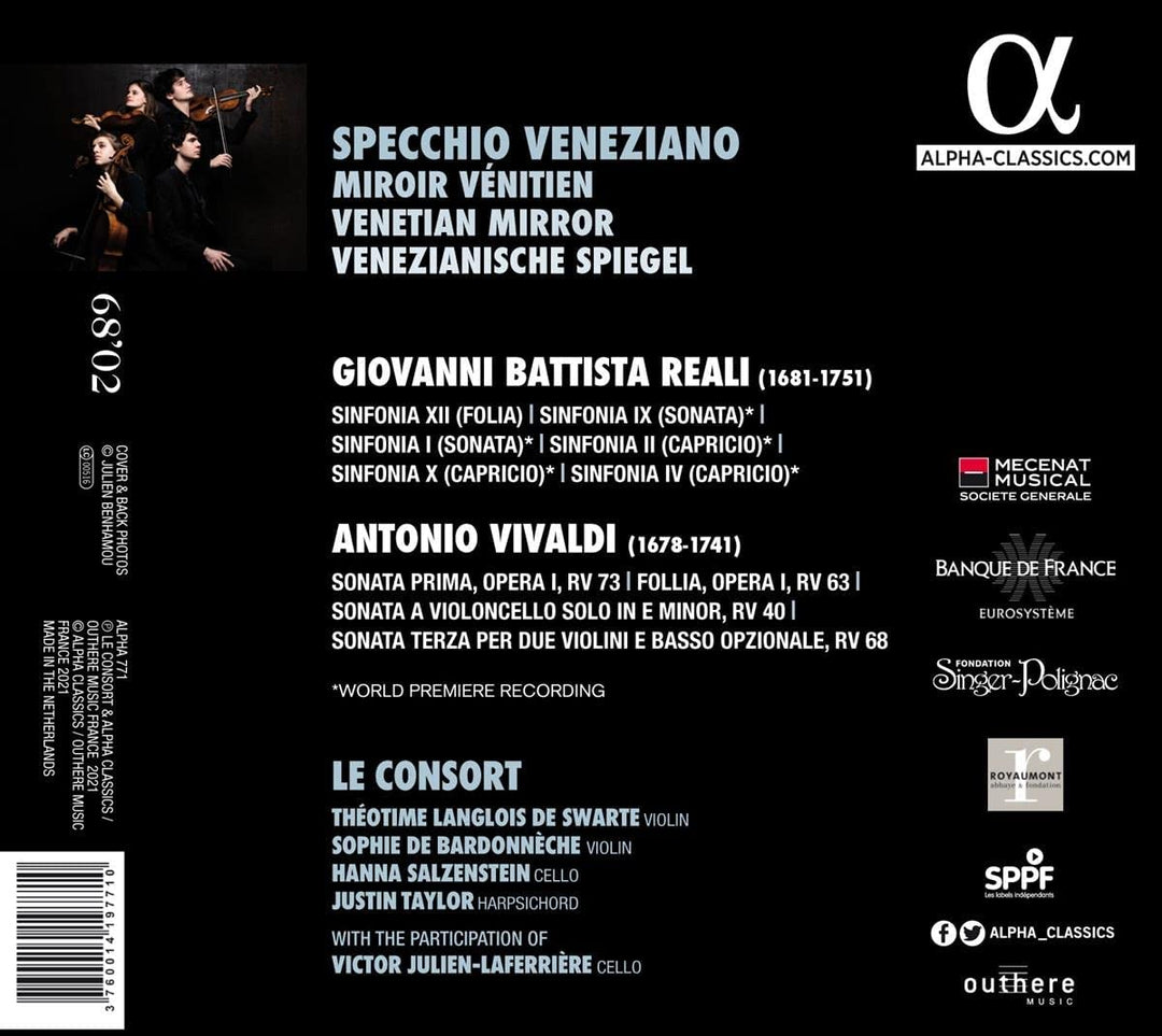 Le Consort - Specchio Veneziano [Audio-CD]