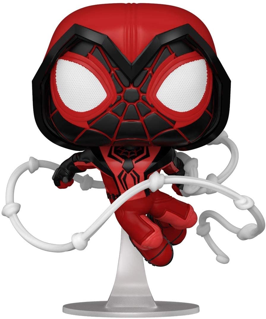 Marvel Spider Man Miles Morales (Traje de capucha carmesí) Funko 50155 Pop! Vinilo n. ° 770