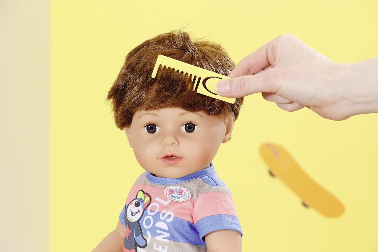 BABY born Brother 43cm Doll - Interactive Vinyl Baby with Moveable Knees, Real Tears & Bath Play 10